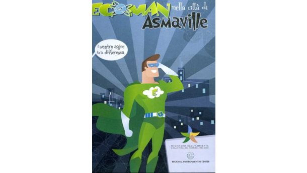 Immagine: Ecoman, il supereroe che raccomanda il pedibus