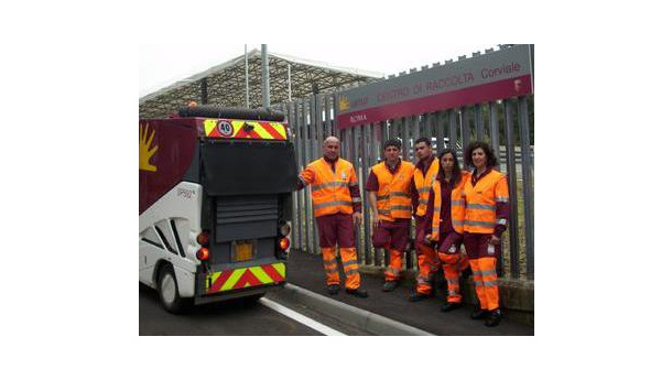 Immagine: A Roma presentato il nuovo centro di raccolta rifiuti di Corviale