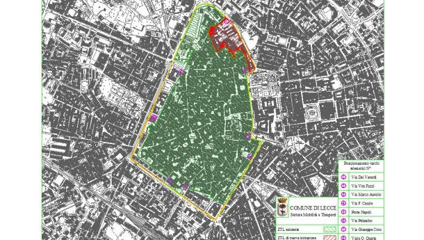 Immagine: Lecce: al via i controlli elettronici nella Ztl del centro storico dalle 22 alle 6