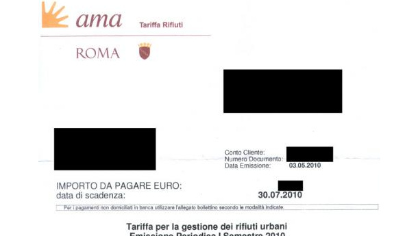Immagine: Tariffa rifiuti: a Roma termine per il pagamento prorogato al 15 settembre