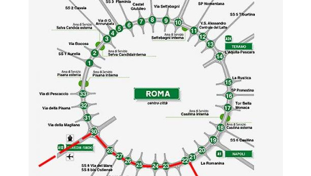 Immagine: Regione Lazio, sì al raddoppio del Grande raccordo anulare