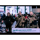 Immagine: Domenica ecologica, la neve non ha fermato i cicloattivisti: 