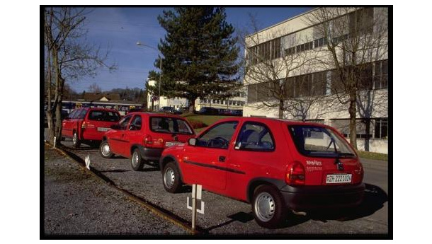 Immagine: Svizzera. Car sharing elettrico nelle stazioni ferroviarie