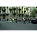 Immagine: Gli allievi della scuola Fontana vanno a scuola pedalando | Foto gallery