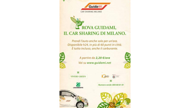 Immagine: Car sharing a Milano: la nuova campagna di “Guidami” e Legambiente