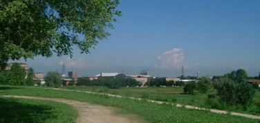 Parco Stura: sponda nord con pista ciclabile