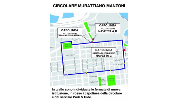 Immagine: Gratuita la nuova circolare elettrica “Murattiano-Manzoni”: la frequenza sarà di 15 minuti