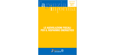 Detrazione 55%, la guida aggiornata dell'Agenzia delle entrate