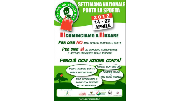 Immagine: Torna la Settimana Nazionale “Porta la Sporta” dal 14 al 22 aprile 2012