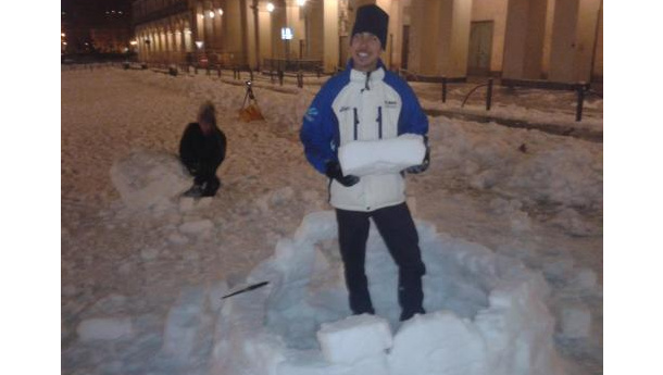 Immagine: Torino: ecco com’è nato il video dell’igloo in piazza Vittorio