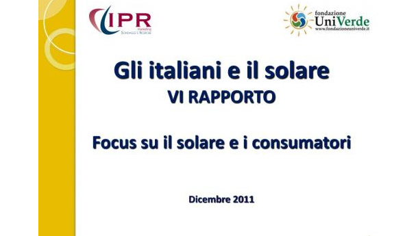 Immagine: Energia solare: gli italiani la amano ma non la conoscono