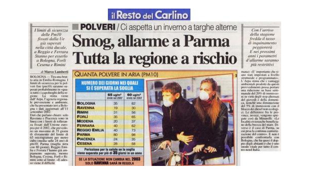 Immagine: Parma: blocco Euro 3 domenica 11 marzo e per tutte le domeniche del mese