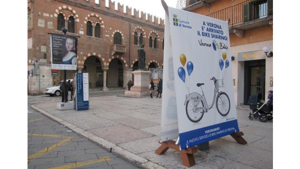 Immagine: A Verona è partito il Bike sharing | Video