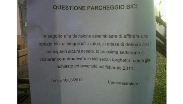 Immagine: Condominio ciclofobo