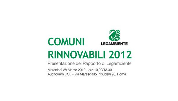 Immagine: Comuni rinnovabili 2012: fonti pulite presenti nel 95% delle città italiane