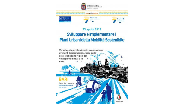 Immagine: Bari: il 13 aprile convegno sui Piani Urbani della Mobilità Sostenibile (PUMS)
