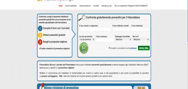 Fotovoltaico Sicuro, il nuovo portale per i preventivi gratuiti