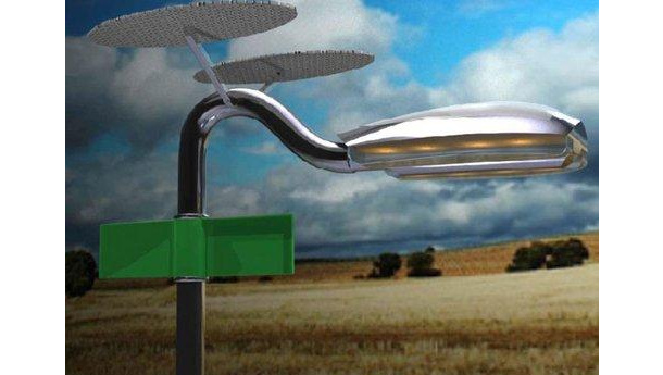 Immagine: Holonic street lamps: dalla Spagna i lampioni alimentati dal sole e dal vento
