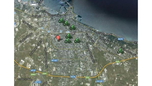 Immagine: Bari, l'associazione Ciclospazio inventa la mappa delle bici rubate