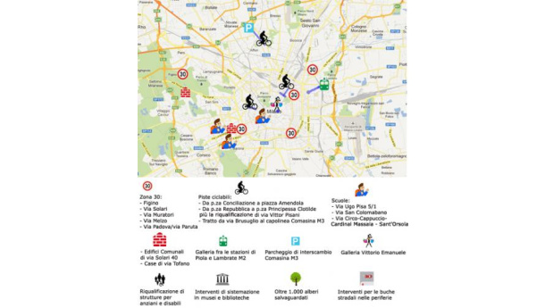 Immagine: Milano, ecco le sei Zone 30 previste per il 2013
