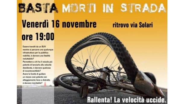 Immagine: Basta morti in strada: FIAB aderisce alla manifestazione di venerdì 16 Novembre
