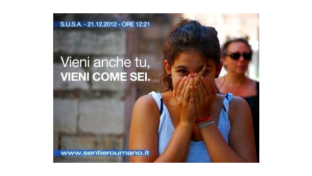 Immagine: Per il Re Birth Day venerdì 21.12.2012 alle 12:21 una catena di mani lunga 50 km per unire Torino a Susa
