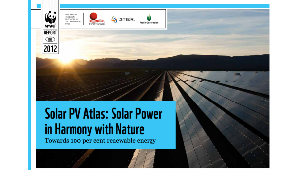 Immagine: WWF: pannelli solari sull'1% della superficie mondiale per soddisfare tutto il fabbisogno energetico al 2050