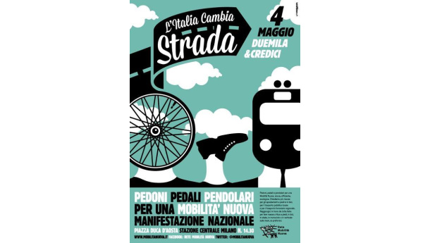 Immagine: GenitoriAntiSmog e Mobilità Nuova: sabato raccolta firme per limitare le auto, come i rifiuti