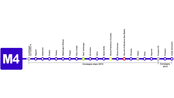 Immagine: Metro linea 4, approvazione definitiva dalla Giunta per l’intera tratta Linate-Lorenteggio