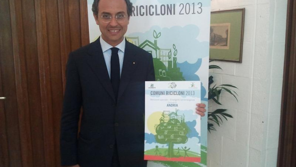 Immagine: Comuni ricicloni 2013: Andria premiata a Roma, dopo Salerno e Novara