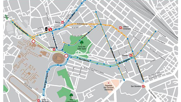 Immagine: Fori Imperiali, nuova simulazione della viabilità