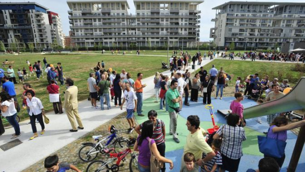 Immagine: Quartiere Santa Giulia, inaugurato il parco nei terreni bonificati