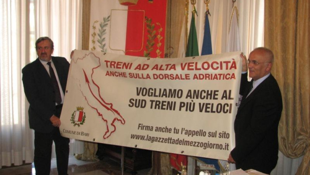 Immagine: L’Alta velocità anche nelle regioni del Sud. Bari aderisce all'appello della Gazzetta del Mezzogiorno