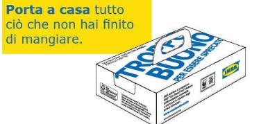 IKEA e WWF contro lo spreco alimentare: vaschetta bio per il cibo avanzato