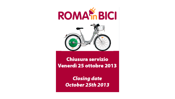 Immagine: Roma: chiude il servizio Roma In Bici
