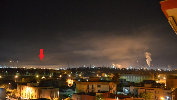 Immagine: Ilva Taranto, rilevazione puntuale di Peacelink: 