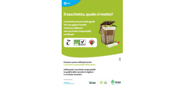 AMSA: i sacchetti non sono tutti uguali. Usa quello compostabile certificato!