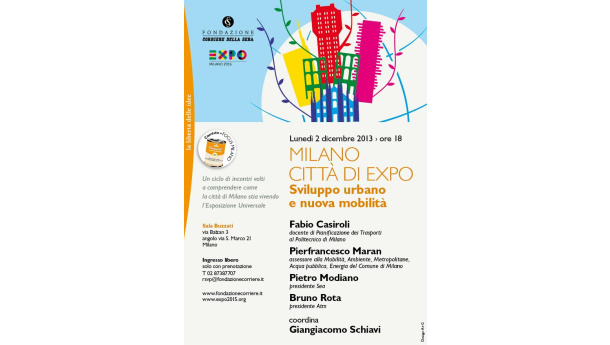 Immagine: Sviluppo urbano e nuova mobilità. L'incontro di Expo e Fondazione Corriere