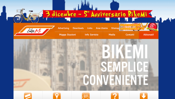 Immagine: BikeMi, il bike sharing di Milano compie 5 anni