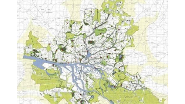 Immagine: Amburgo coperta di parchi e senz'auto entro il 2040