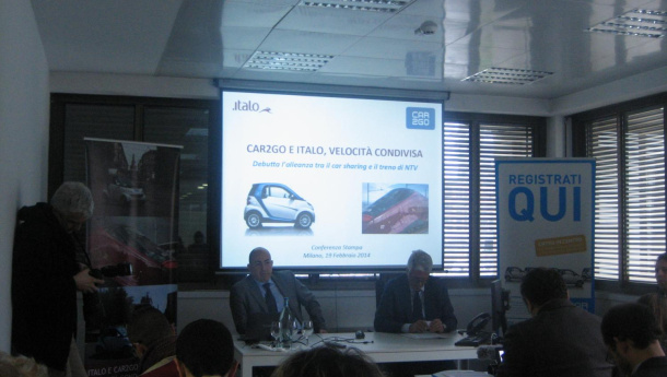 Immagine: Italo strizza l'occhio a Car2Go