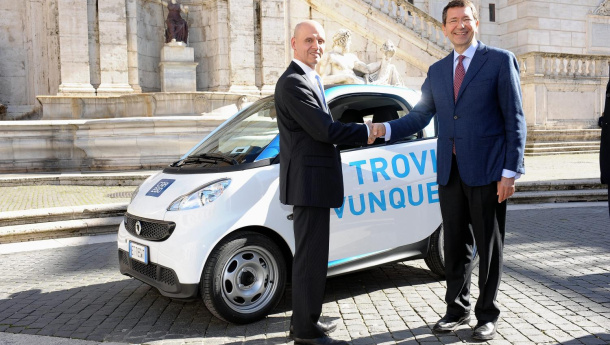Immagine: Legambiente su Car2go a Roma: