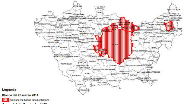 Immagine: Blocco Euro3 diesel: solo 10 Comuni (su 41) attuano il Protocollo