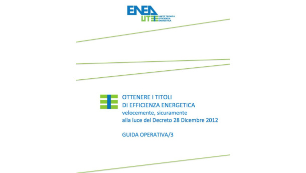 Immagine: Certificati Bianchi, l'ENEA pubblica la nuova guida