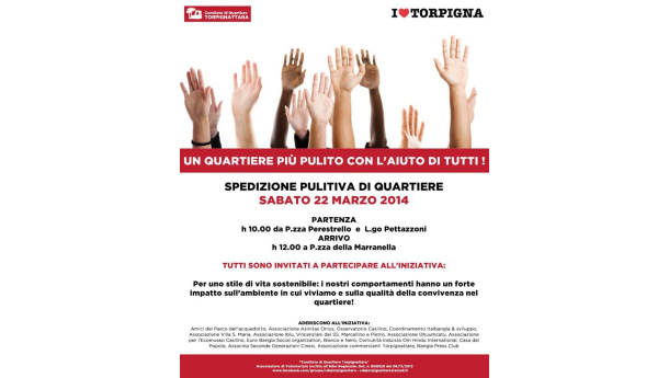 Immagine: Roma, a Torpignattara sabato 22 marzo spedizione “pulitiva” dei cittadini