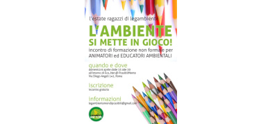 Roma, il 6 aprile all'Econet formazione  gratuita per educatori ambientali