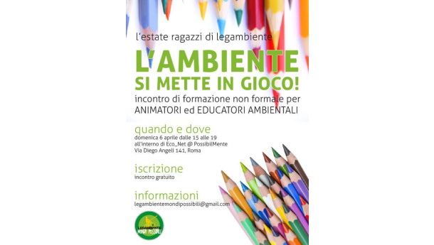 Immagine: Roma, il 6 aprile all'Econet formazione  gratuita per educatori ambientali