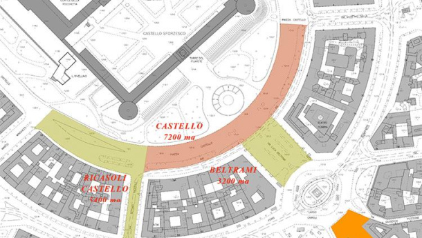 Immagine: Piazza Castello: parte la prima fase della pedonalizzazione