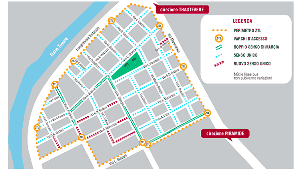 Immagine: Testaccio, dal 2 maggio ZTL notturna in funzione