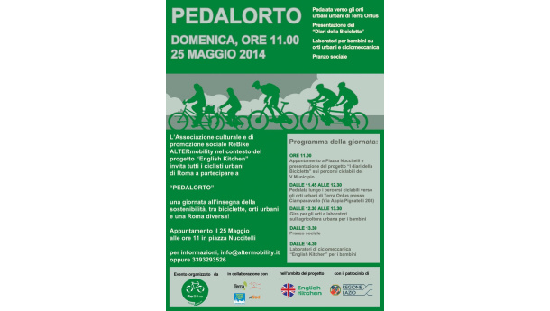 Immagine: Pedalorto: il 25 maggio nuova pedalata a Roma